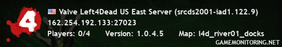 Valve Left4Dead US East Server (srcds2001-iad1.122.9)