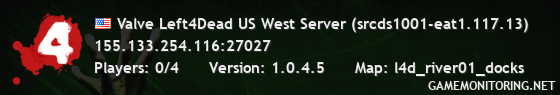 Valve Left4Dead US West Server (srcds1001-eat1.117.13)