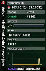 Valve Left4Dead Asia Server (srcds4030-sgp2.154.38)