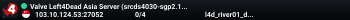 Valve Left4Dead Asia Server (srcds4030-sgp2.154.38)