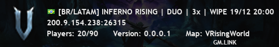 [BR/LATAM] INFERNO RISING | DUO | 3x | WIPE 19/12 20:00