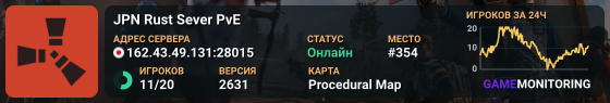JPN Rust Sever PvE