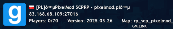 [PL]🔵PixelMod SCPRP - pixelmod.pl🔵