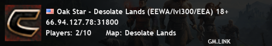 Oak Star - Desolate Lands (EEWA/lvl300/EEA) 18+