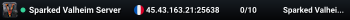 Sparked Valheim Server