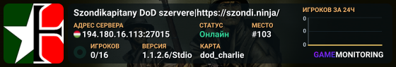 Szondikapitany DoD szervere|https://szondi.ninja/