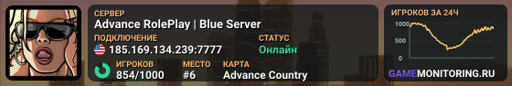 Advance RolePlay | Blue Server