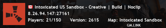 Intoxicated US Sandbox - Creative | Build | Noclip