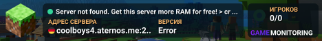 Server not found. Get this server more RAM for free! > craft.link/ram