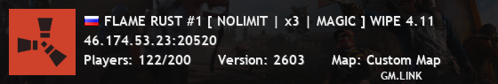 FLAME RUST #1 [ NOLIMIT | x3 | MAGIC ] WIPE 4.11