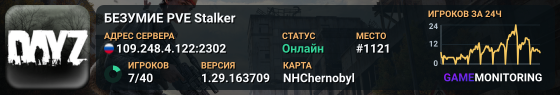 БЕЗУМИЕ PVE Stalker