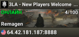 3LA - New Players Welcome - Map Votes Enabled - US East - Join3