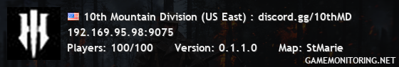 10th Mountain Division (US East) : discord.gg/10thMD