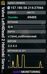 Valve Left4Dead 2 Helsinki Server (srcds1006-hel-hetz.380.52)