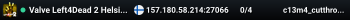 Valve Left4Dead 2 Helsinki Server (srcds1006-hel-hetz.380.52)