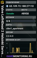 Valve Left4Dead 2 Helsinki Server (srcds1008-hel-hetz.380.96)