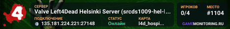 Valve Left4Dead Helsinki Server (srcds1009-hel-hetz.380.134)