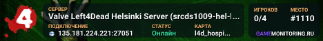 Valve Left4Dead Helsinki Server (srcds1009-hel-hetz.380.37)