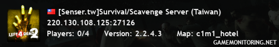 [Senser.tw]Survival/Scavenge Server (Taiwan)