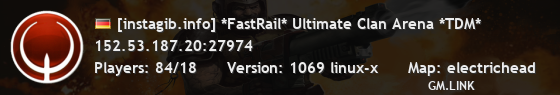 [instagib.info] *FastRail* Ultimate Clan Arena *TDM*