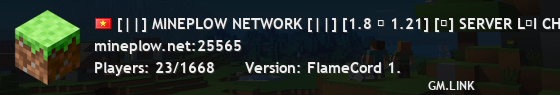 [||] MINEPLOW NETWORK [||] [1.8 ‣ 1.21] [▸] SERVER LỐI CHƠI THUẦN BOSS/DUNGEON! ▸ ||| #2025 |||