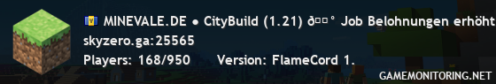 MINEVALE.DE ● CityBuild (1.21) 💰 Job Belohnungen erhöht 💰