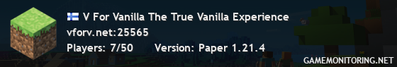 V For Vanilla The True Vanilla Experience